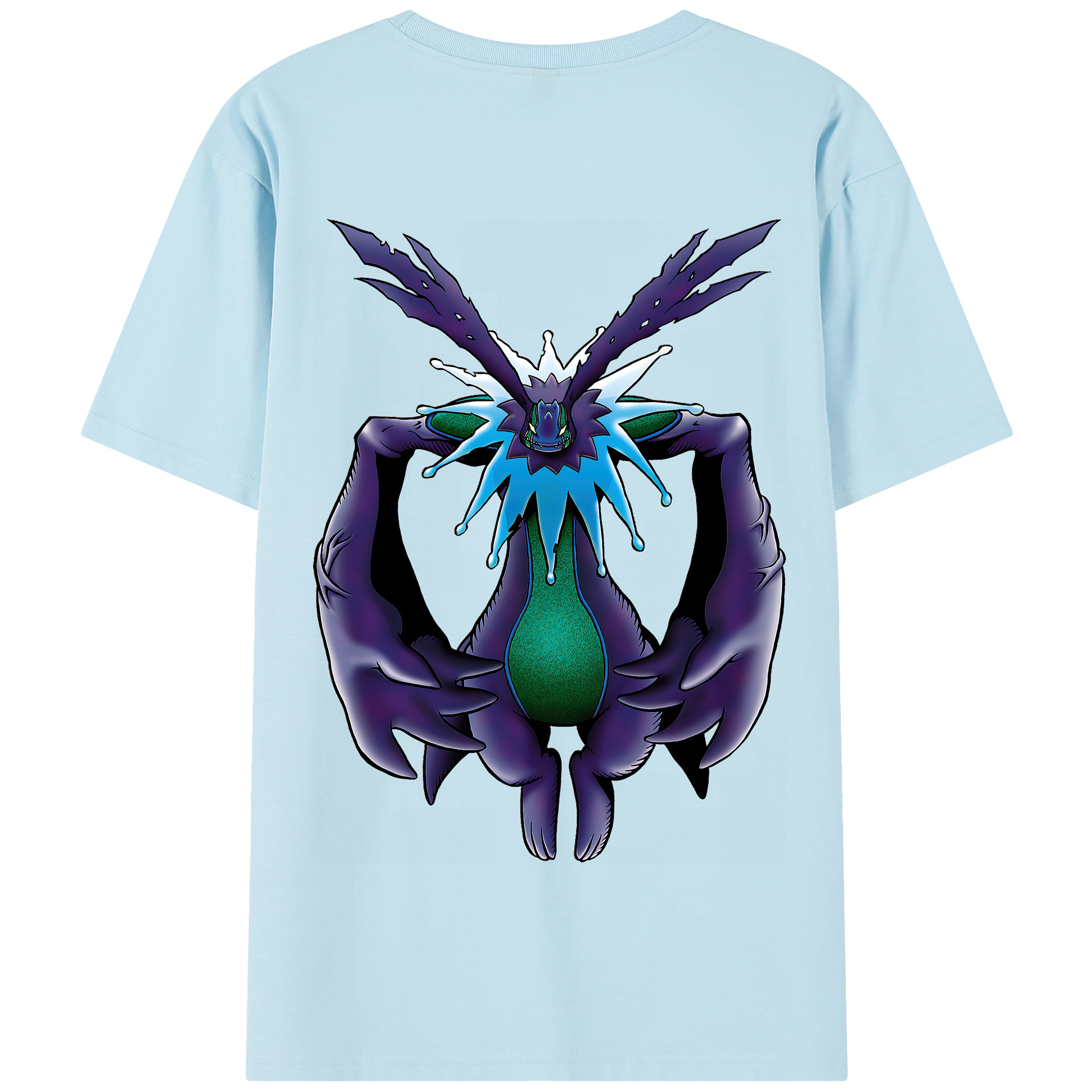 （画像用） Digimon デジタルモンスター/デジモン 綿100％半袖Tシャツ（背面プリント）